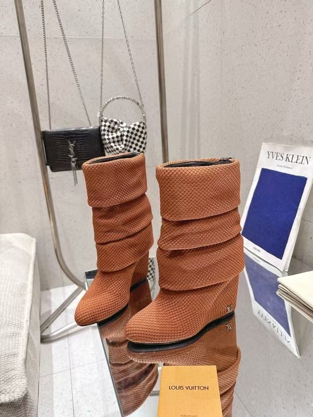 Louis Vuitton LV  Slouchy Knit Boots - KAIROO