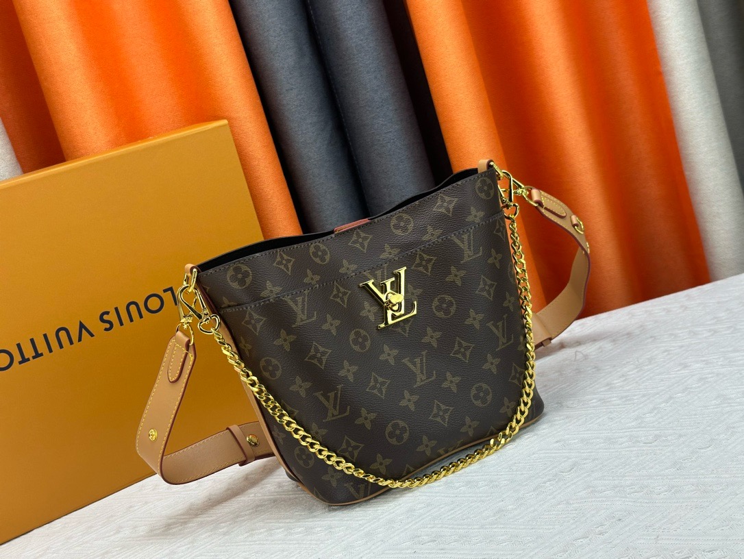 Louis Vuitton LV  Lock It Monogram Turn-Lock Bucket - KAIROO