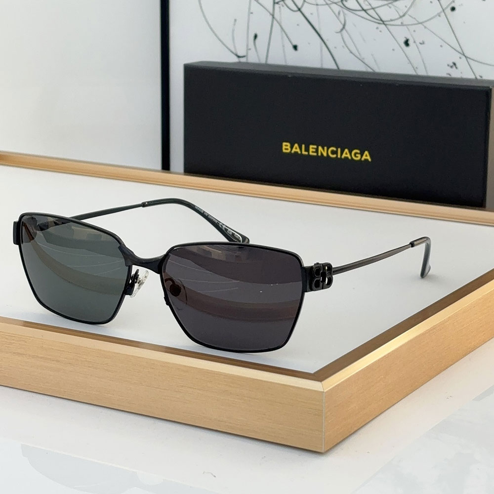 Balenciaga Dynasty Metal Square sunglasses Top quality - KAIROO