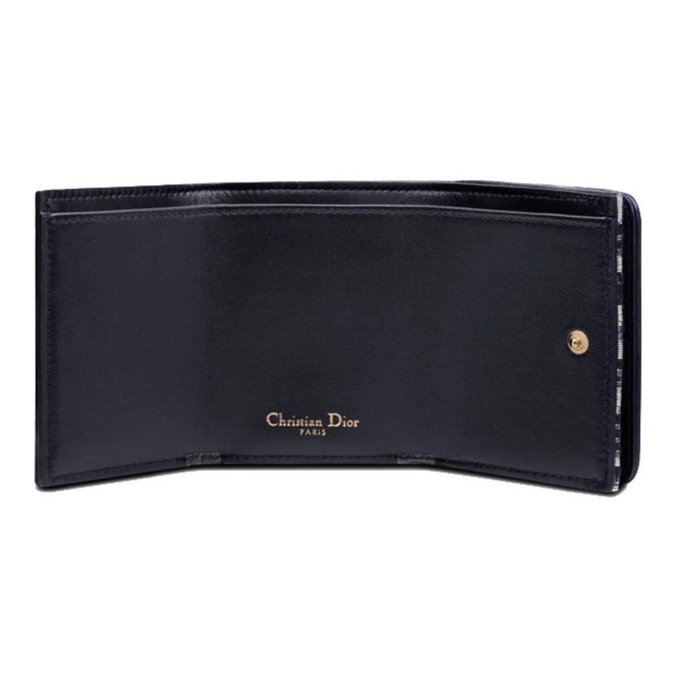 Dior 30 Montaigne Oblique Canvas Compact Tri-fold Wallet - KAIROO