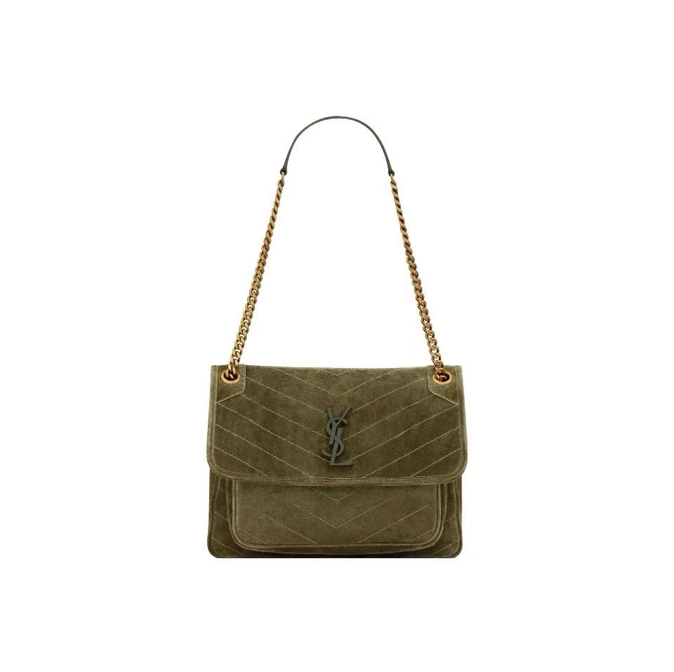 Saint Laurent Niki Medium Bag In Suede - KAIROO