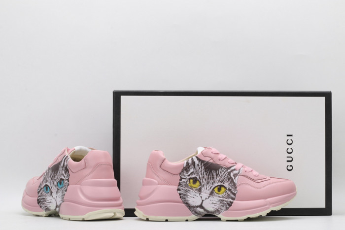 Gucci Rhyton Cartoon Print Vintage Platform Chunky Sneakers/ Cat 04 - KAIROO