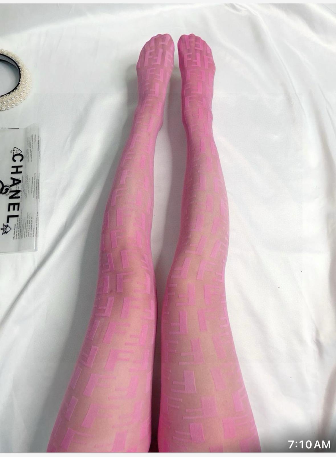 Fendi Pink Stockings - KAIROO