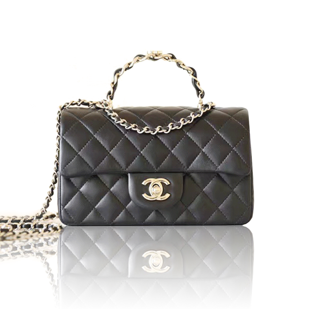 Chanel Mini Top Handle Flap Bag - KAIROO