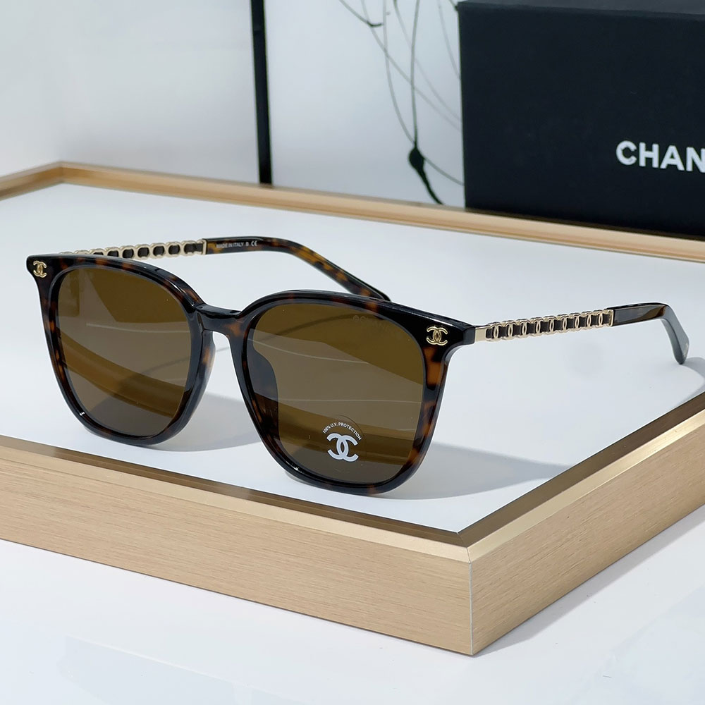 Chanel  Mirror leg Hollowed out Logo Sunglasses Top quality - KAIROO