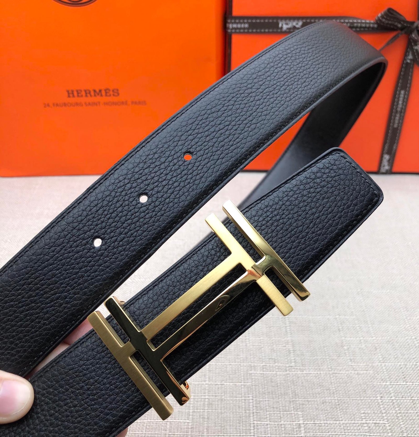 Hermès 38mm Reversible H Belt - KAIROO