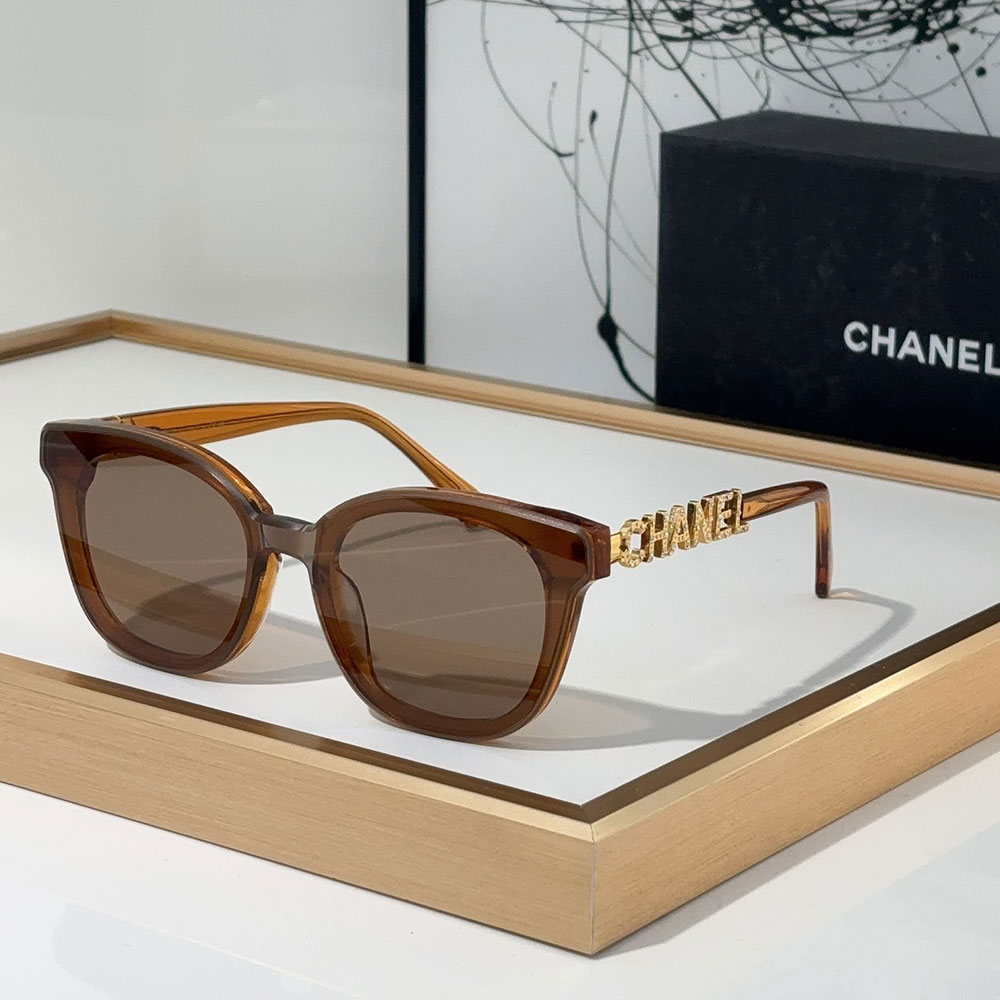 Chanel Mirror leg Hollowed out Logo Sunglasses Top quality - KAIROO