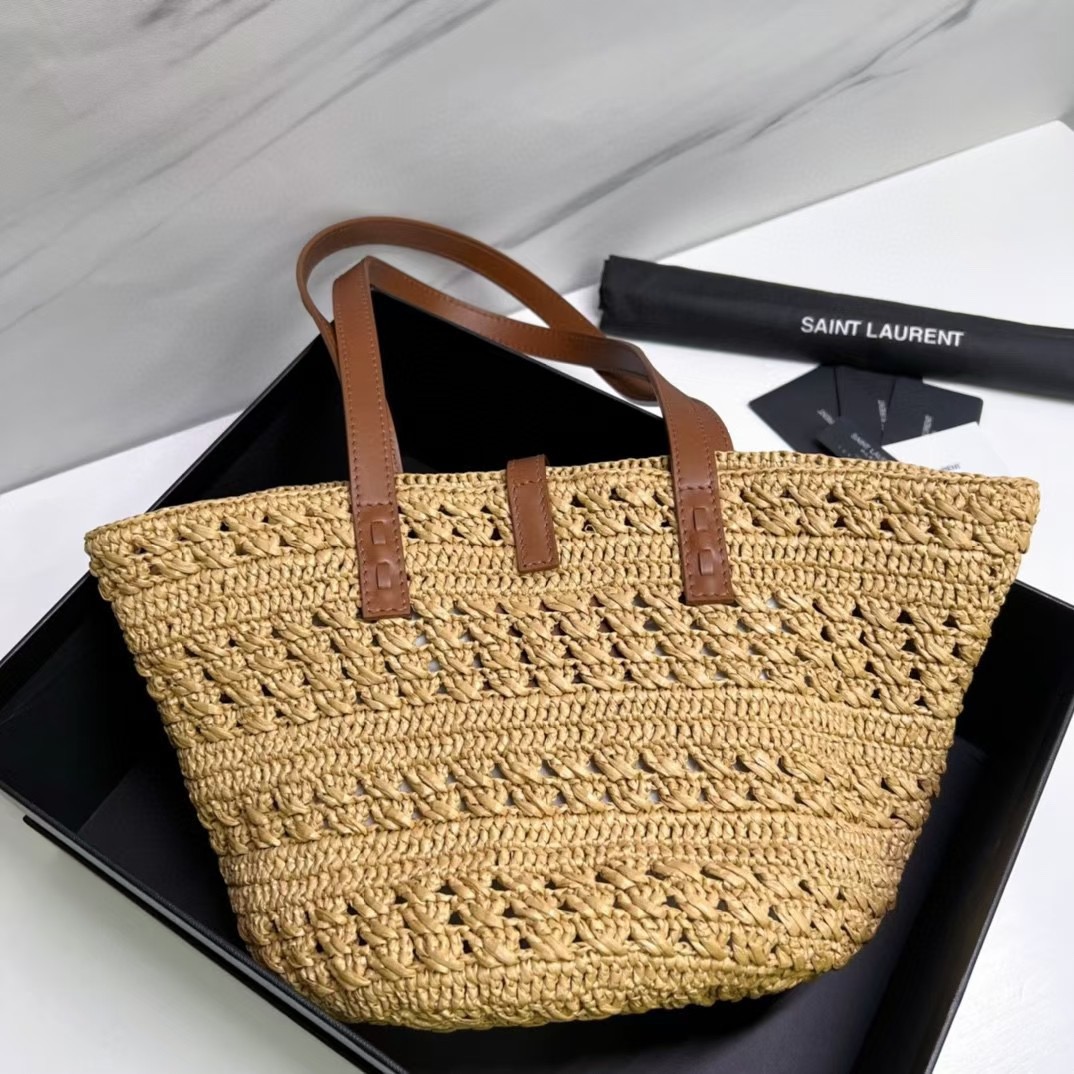 Saint Laurent Raffia Tote Bag - KAIROO