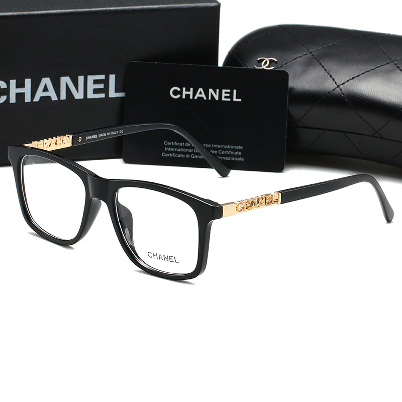 Chanel Fashion Gold Frame Logo Sunglasses Top quality - KAIROO