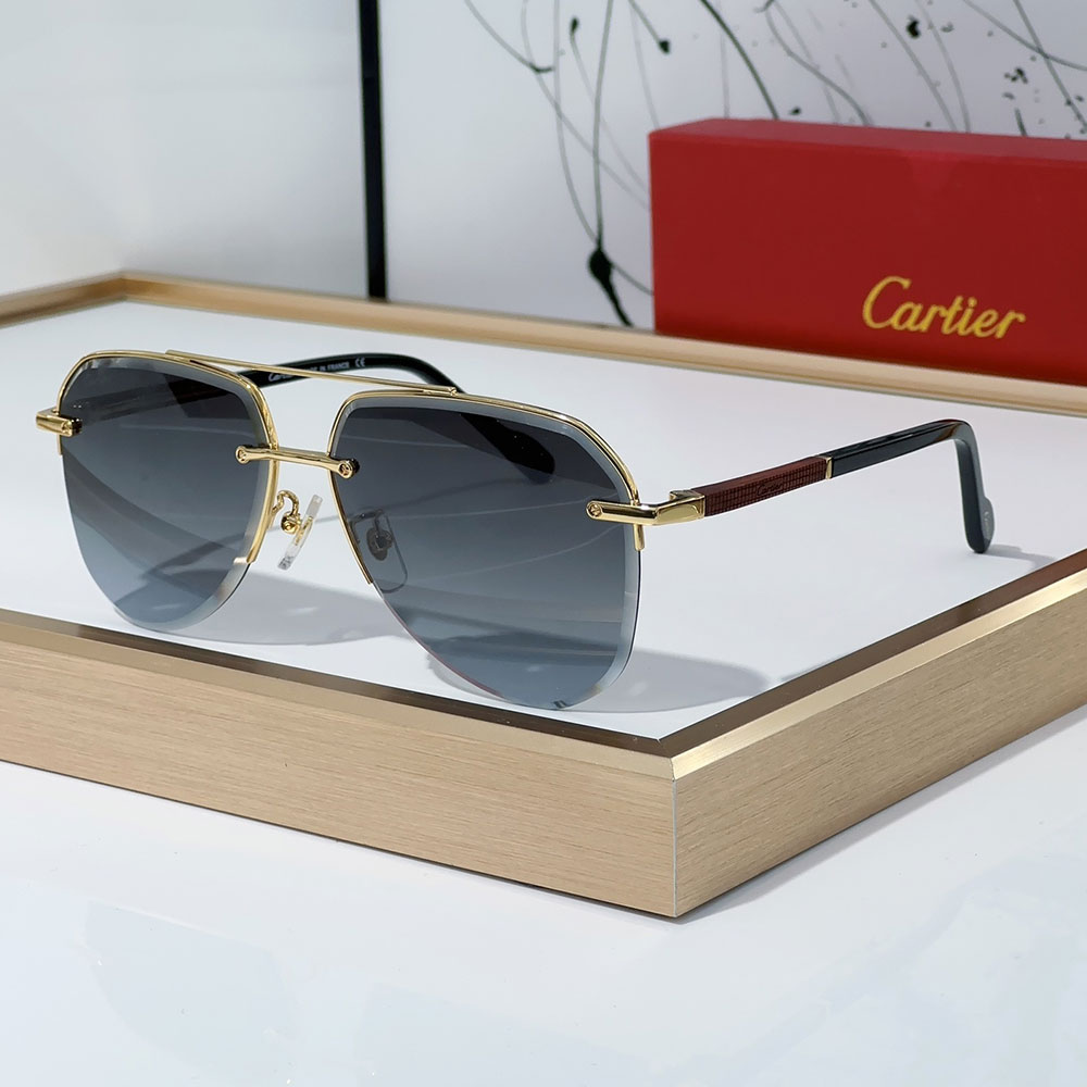 Cartier Color Matching Metal irregularity Sunglasses Top quality - KAIROO