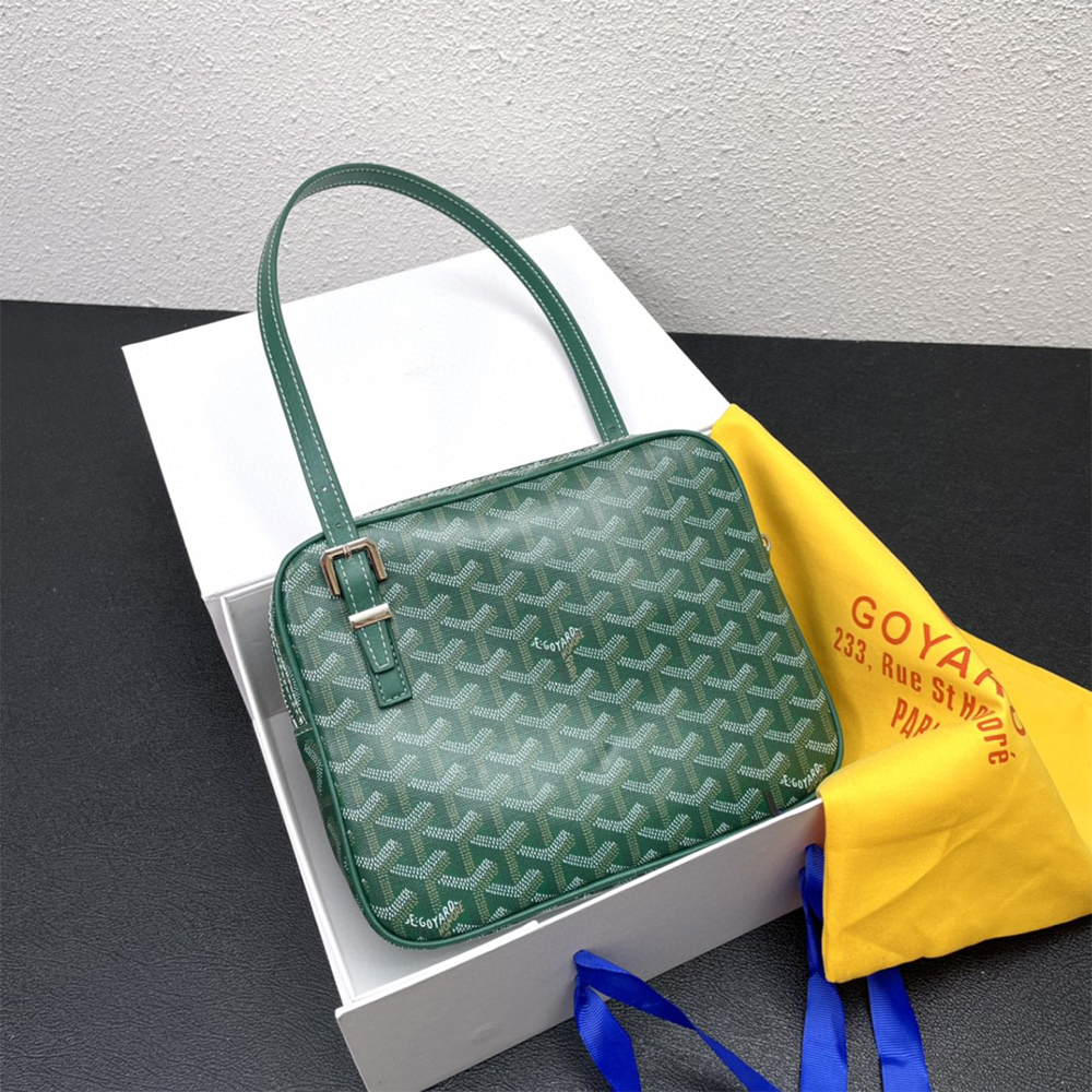 Goyard Alto Green Goyardine Vintage Trunk Bag - KAIROO