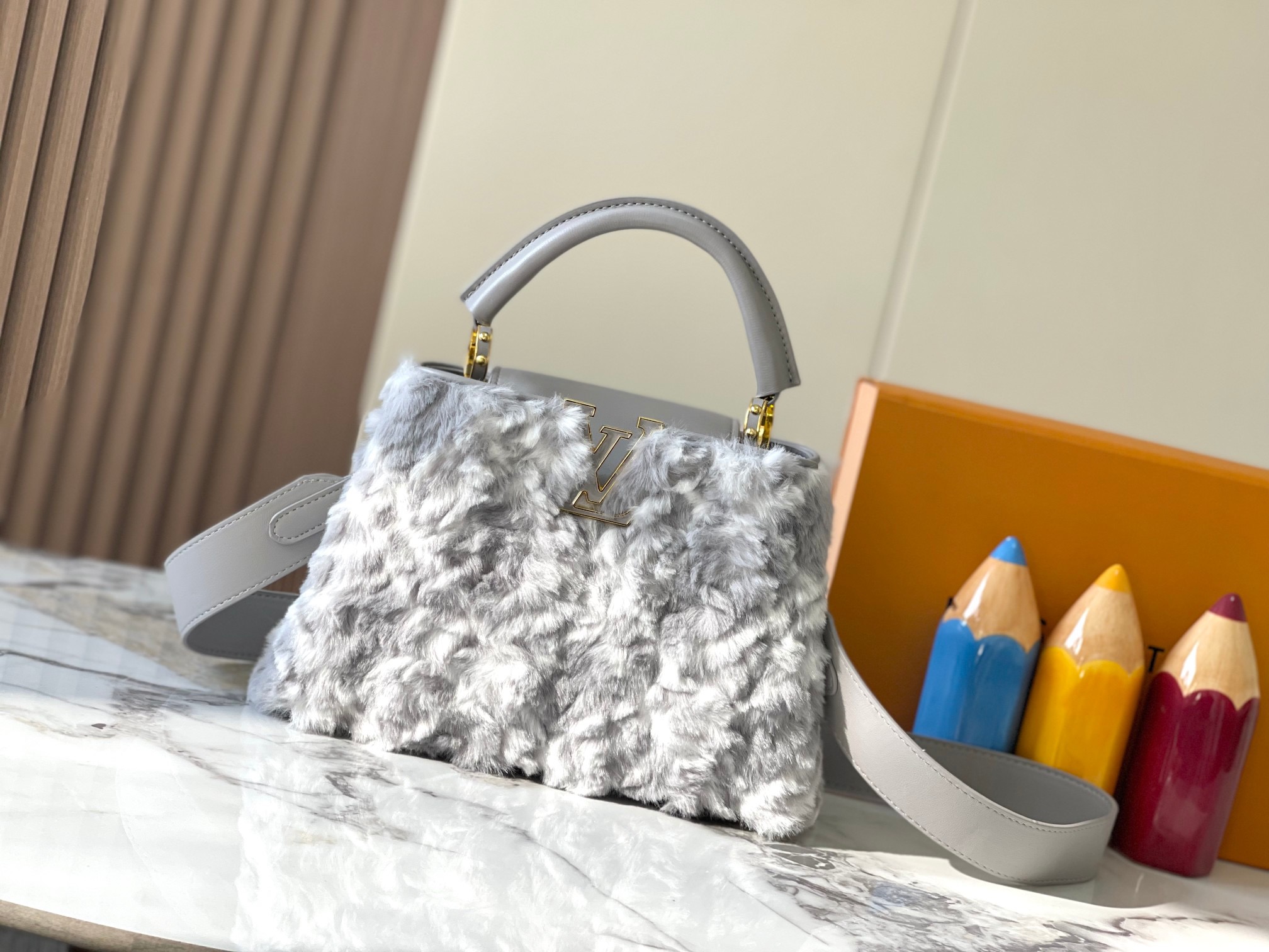 Louis Vuitton LV  Capucines Shearling - KAIROO