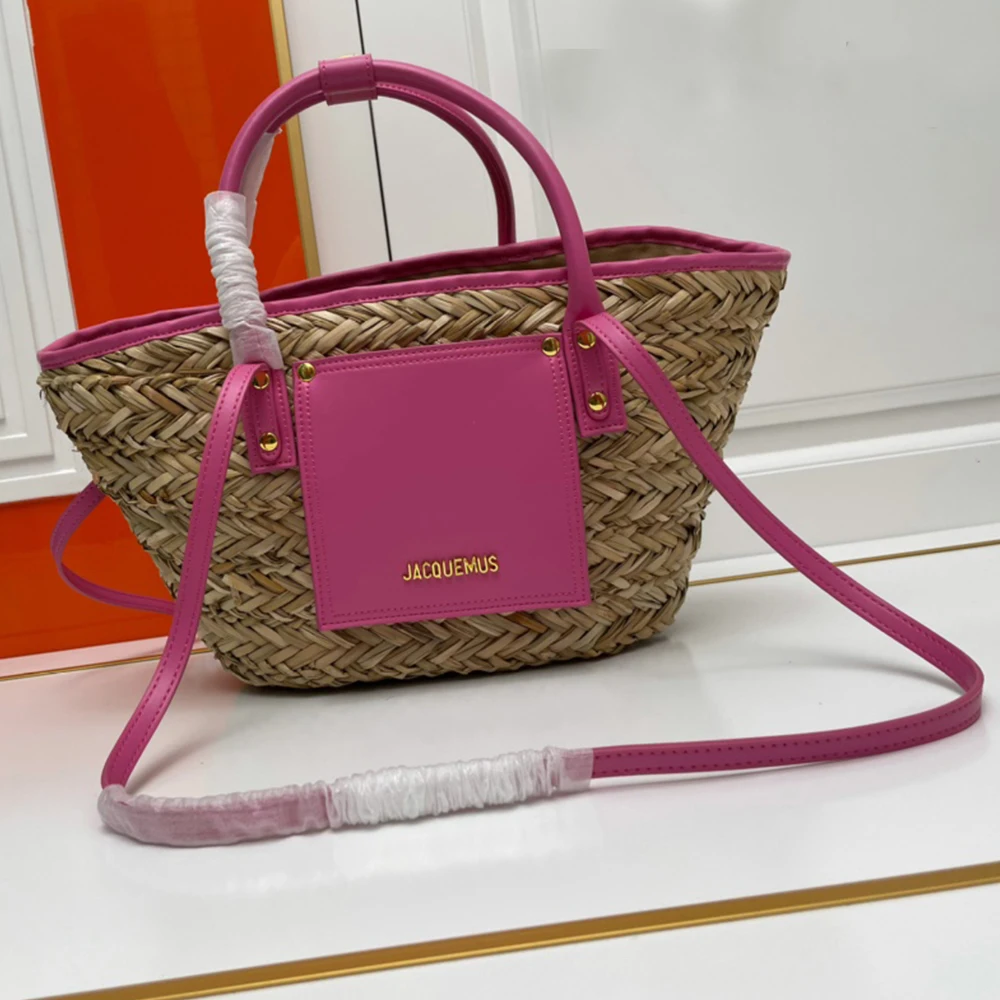 Jacquemus Le Panier Soli Small Straw Tote Bag - KAIROO