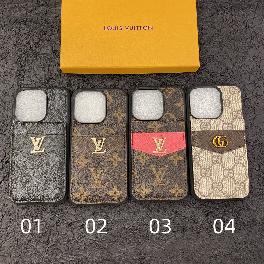Louis Vuitton LV  iPhone Card Holder Case - KAIROO