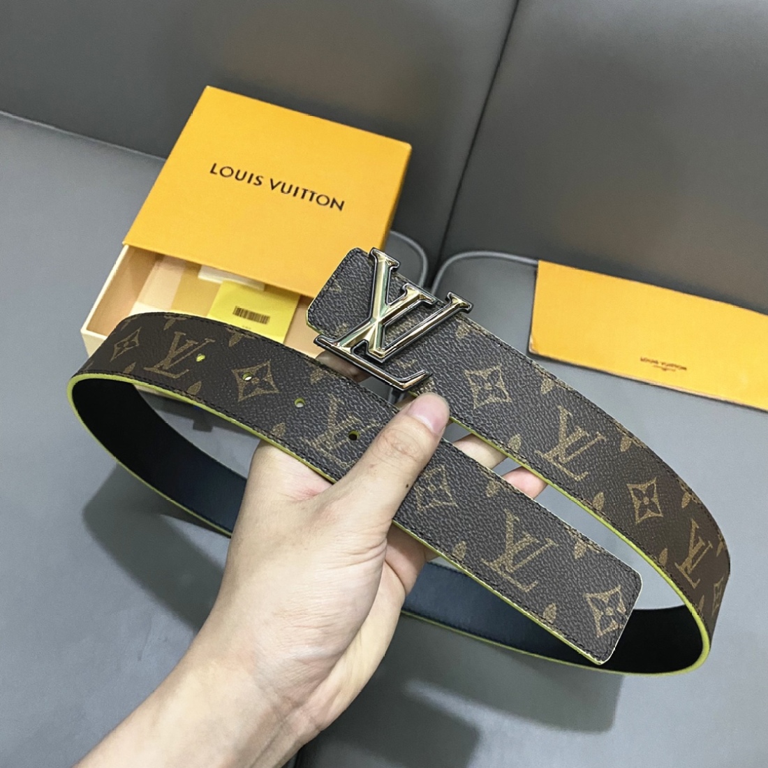 Louis Vuitton LV  Pyrmide Truck L Men's Belts Width: 40mm - KAIROO