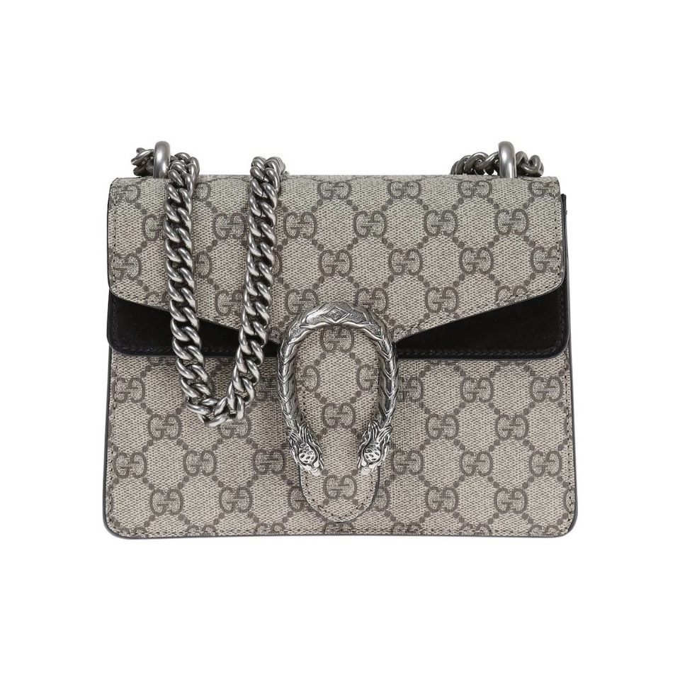 GUCCI Dionysus Small with Tiger Head Spur in GG Canvas - KAIROO