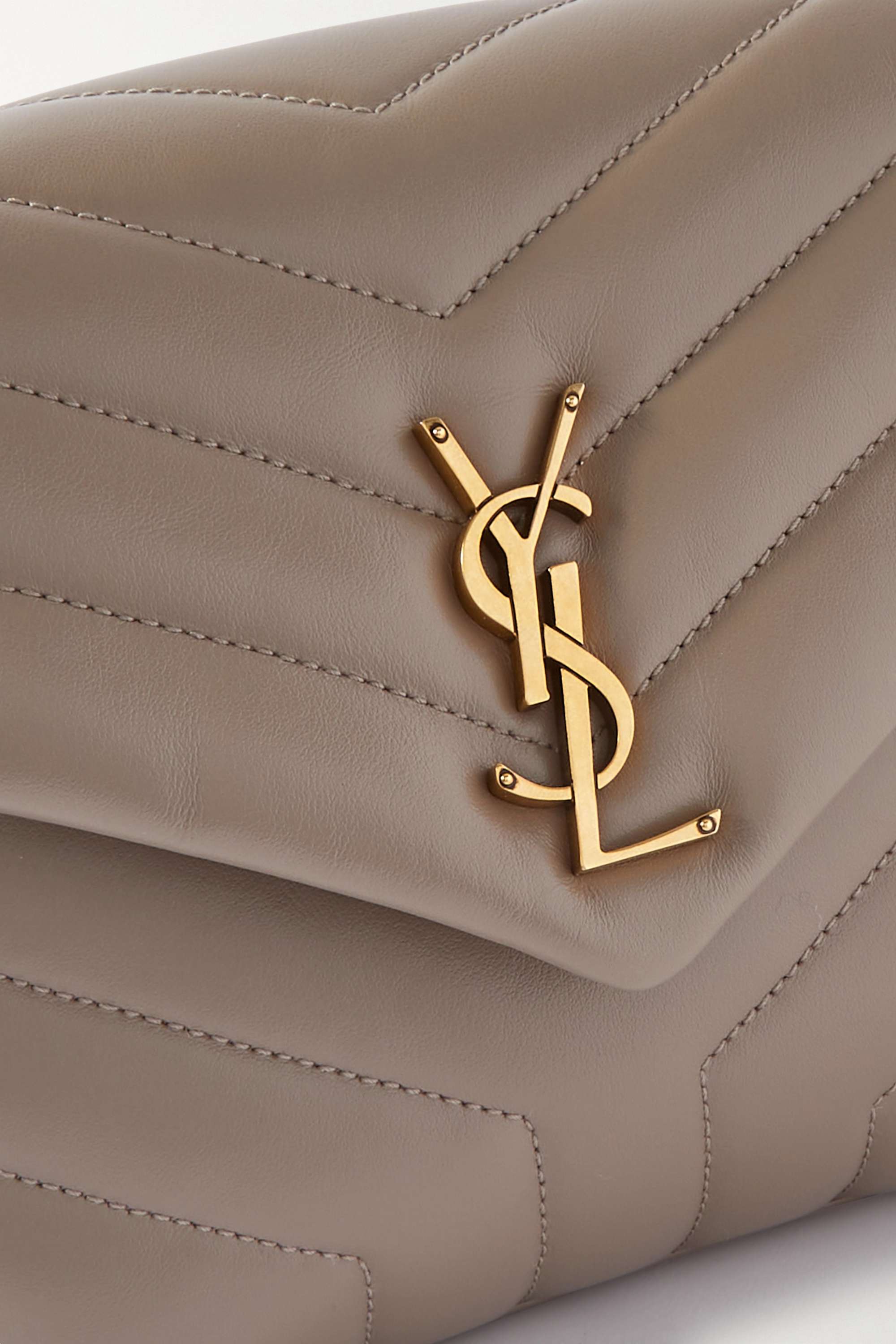 Saint Laurent Loulou small quilted leather shoulder bag black - KAIROO