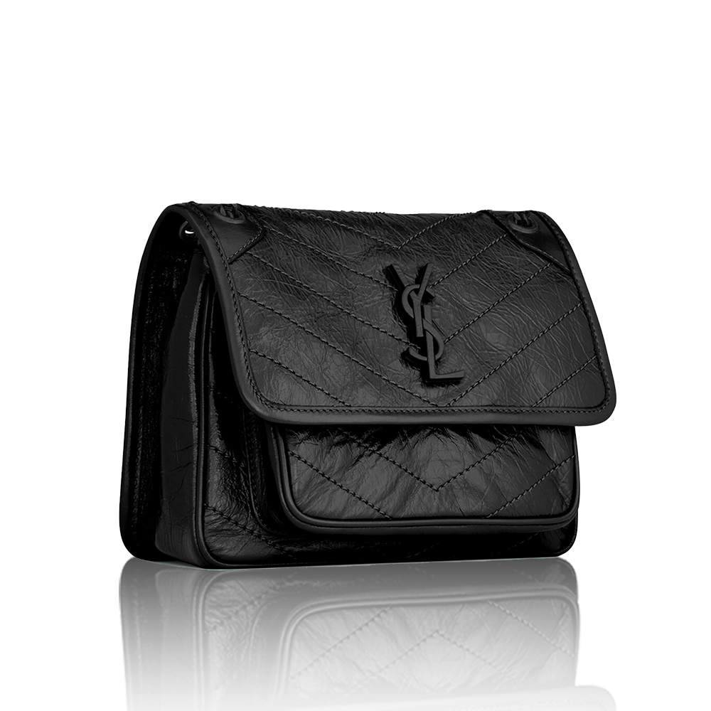 Saint Laurent YSL Niki Baby In Vintage Leather - KAIROO