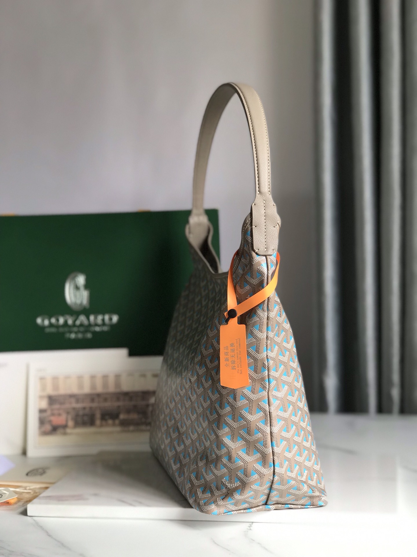 Goyard Hobo Bag brown-blue - KAIROO