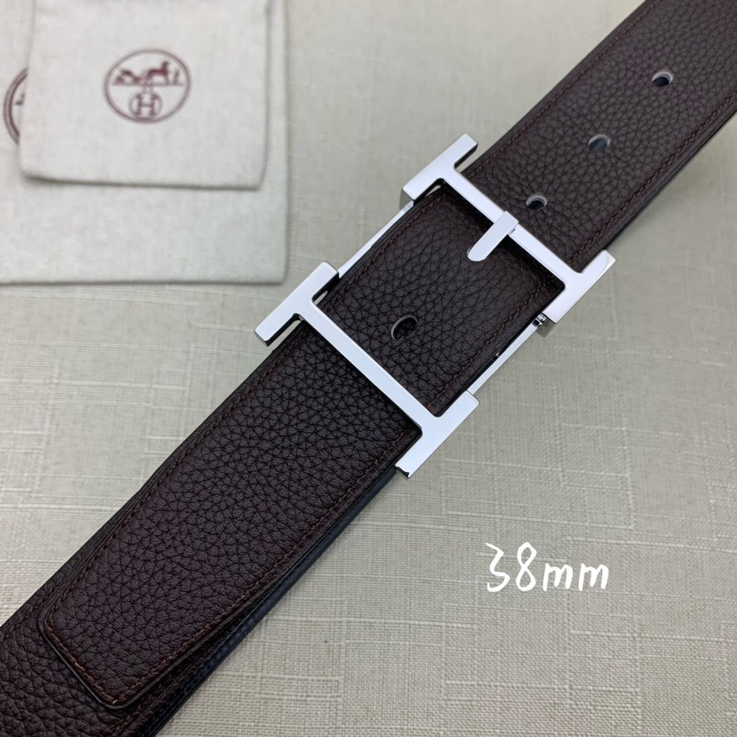 Hermès 38mm Reversible H Belt - KAIROO