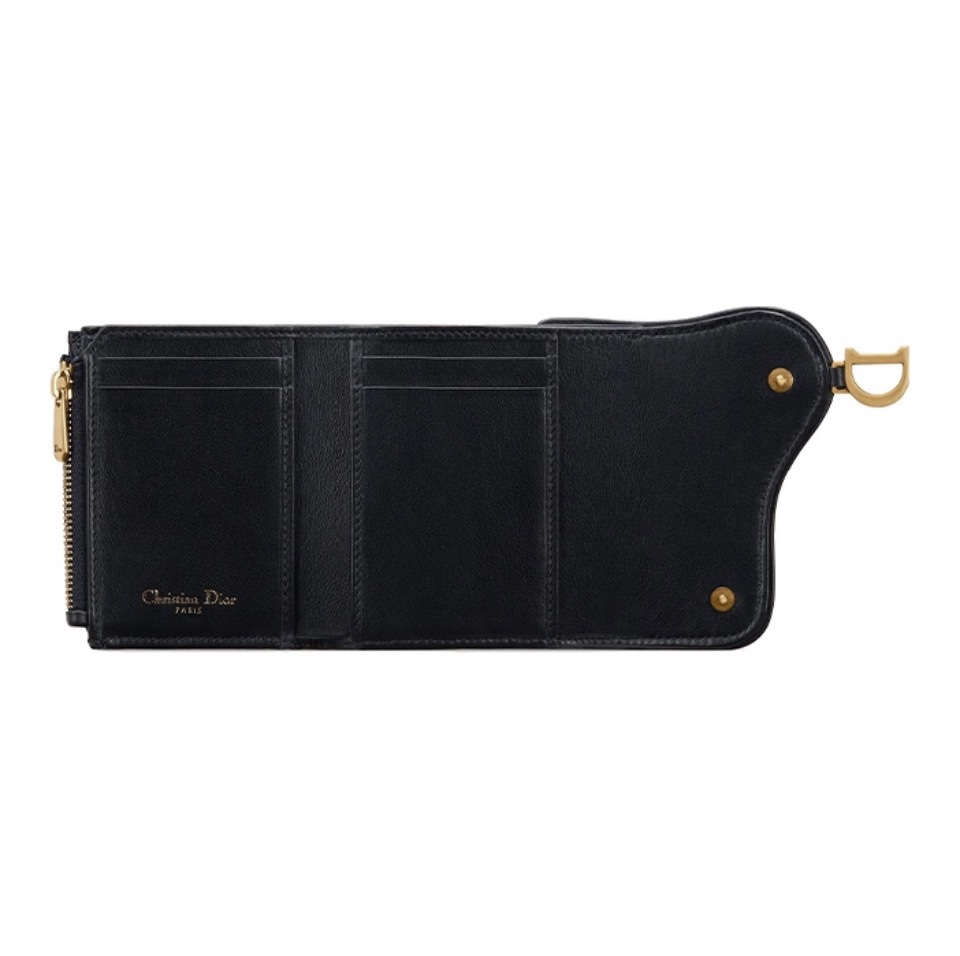 Dior Saddle Oblique Three-Fold Compact Wallet - KAIROO