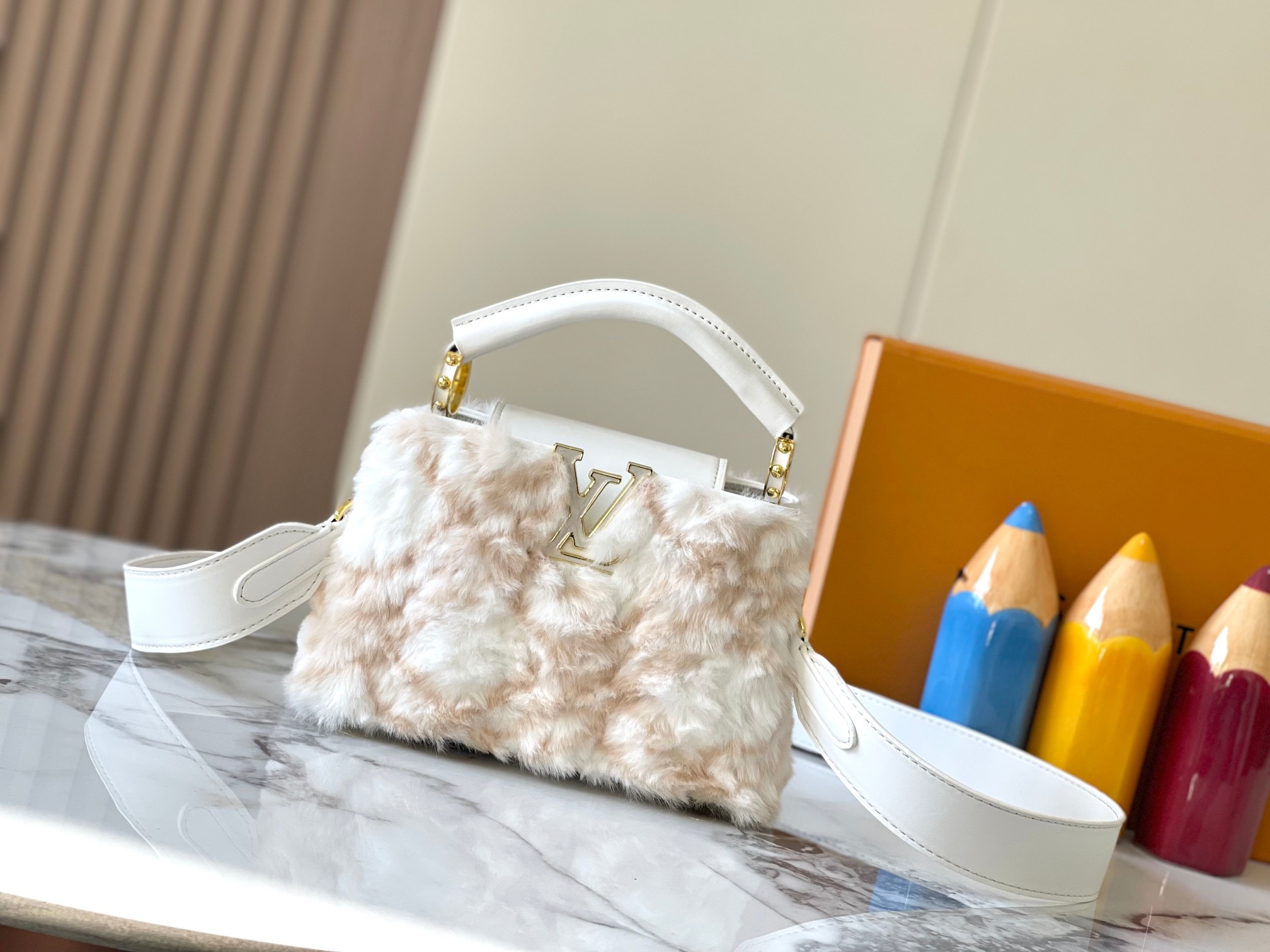 Louis Vuitton LV  Capucines Shearling - KAIROO