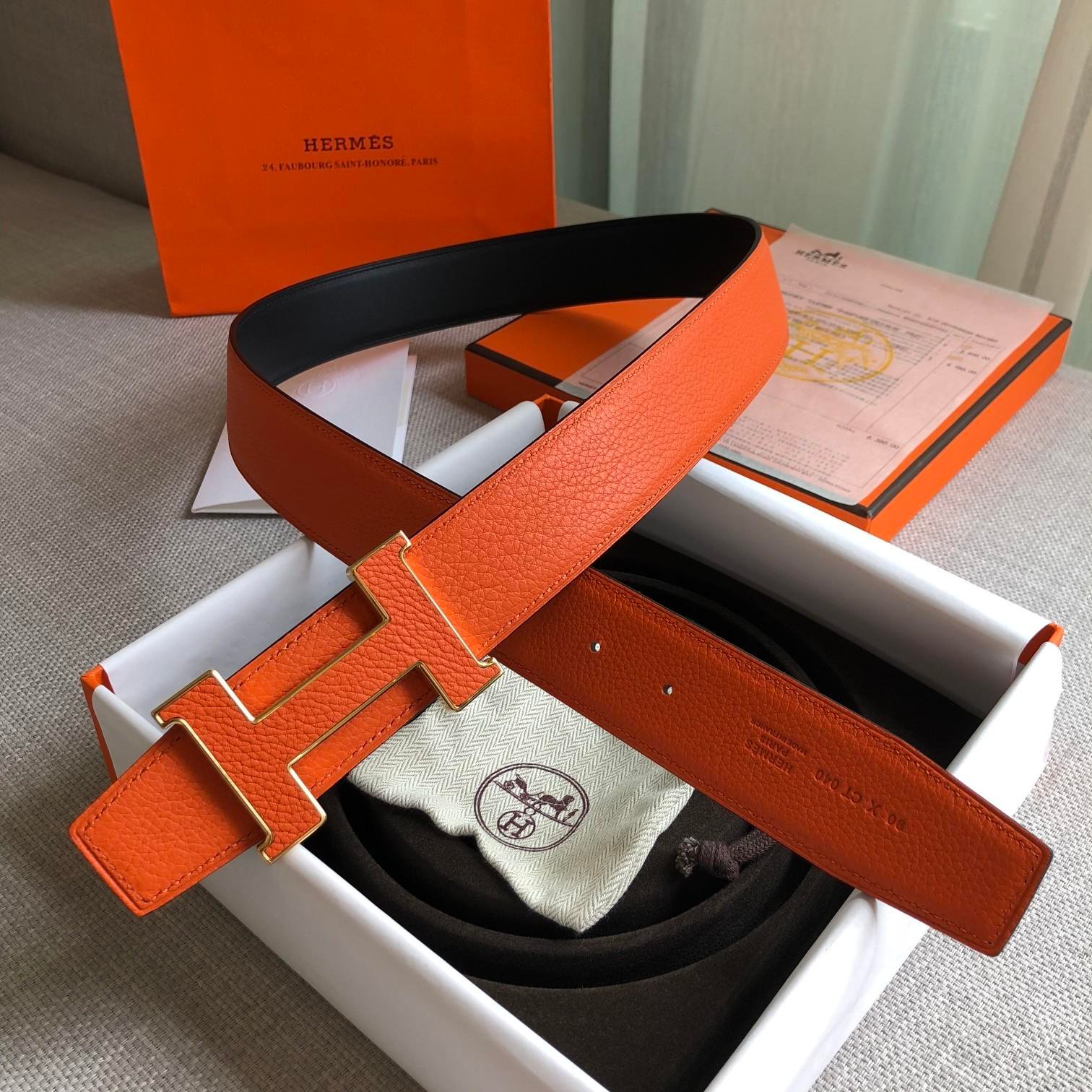 Hermès 38mm Reversible H Belt - KAIROO