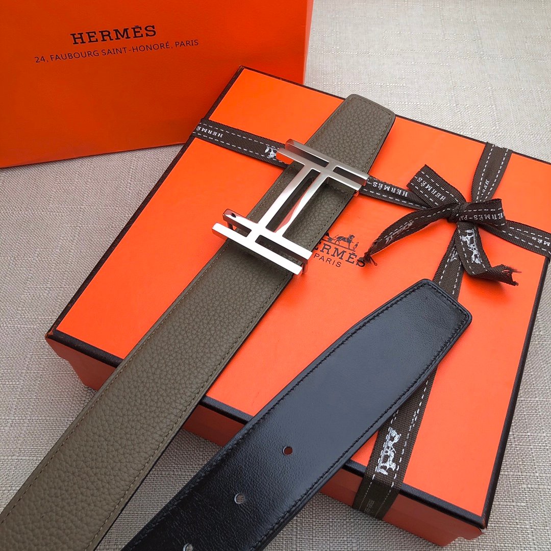 Hermès 38mm Reversible H Belt - KAIROO