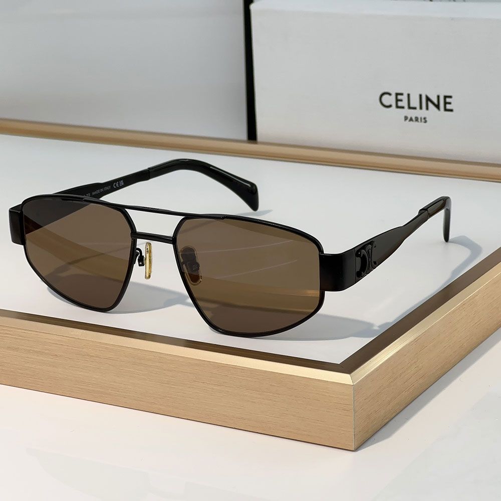 Celine  Metal logo Pattern  sunglasses Top quality - KAIROO