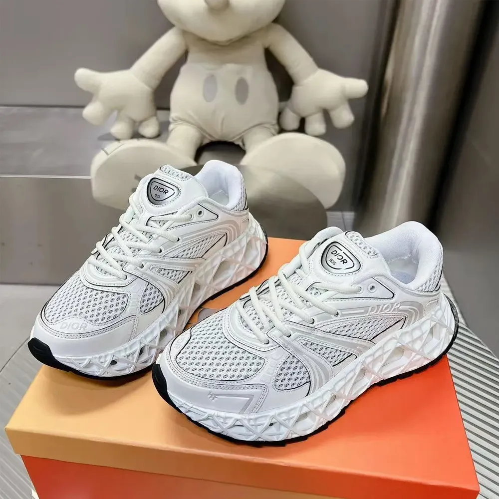 Dior B35 NXXT Mesh and Technical Fabric Lattice Sole Runner Sneakers - KAIROO