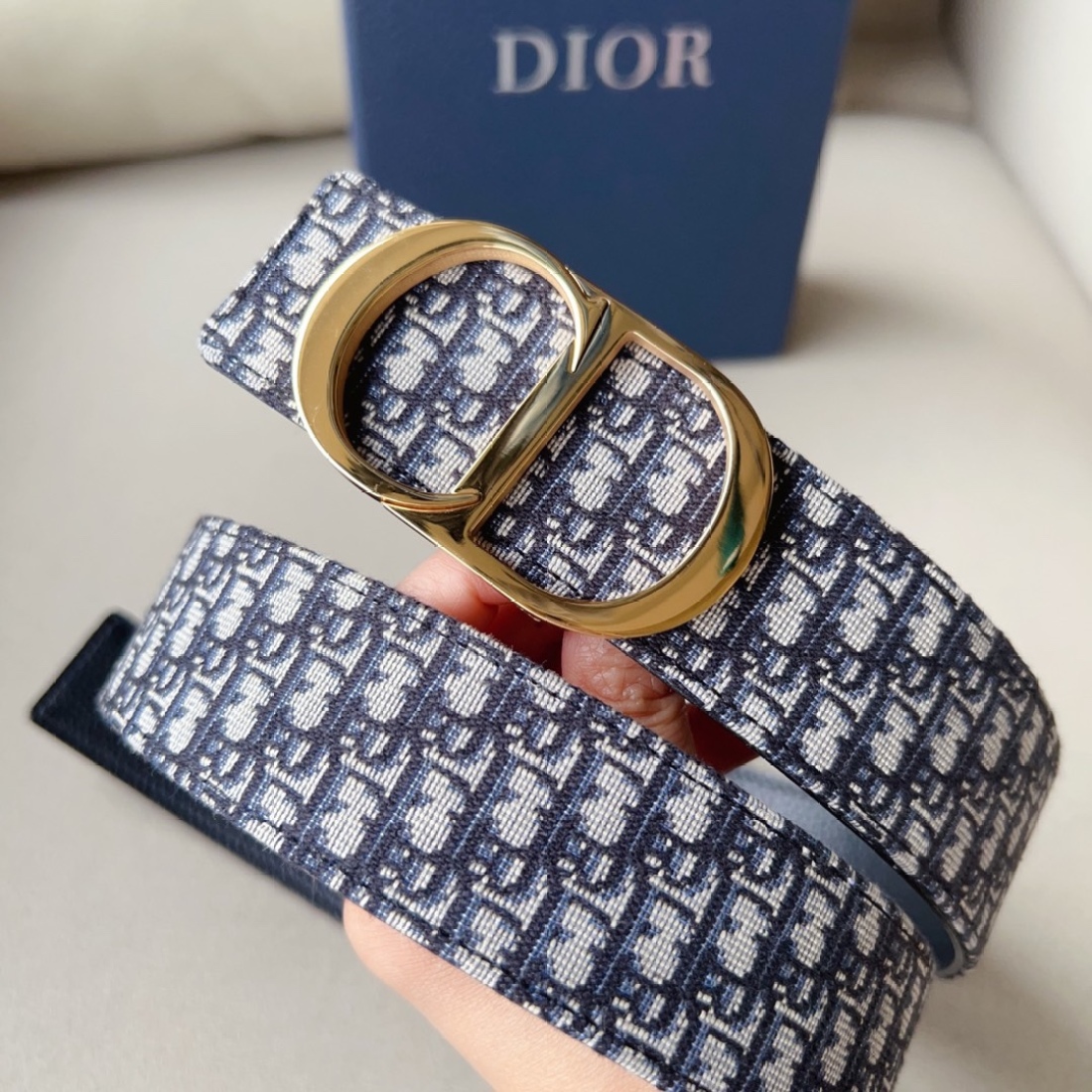 Dior CD Buckle 30MM Montaigne Reversible Oblique Belt - KAIROO