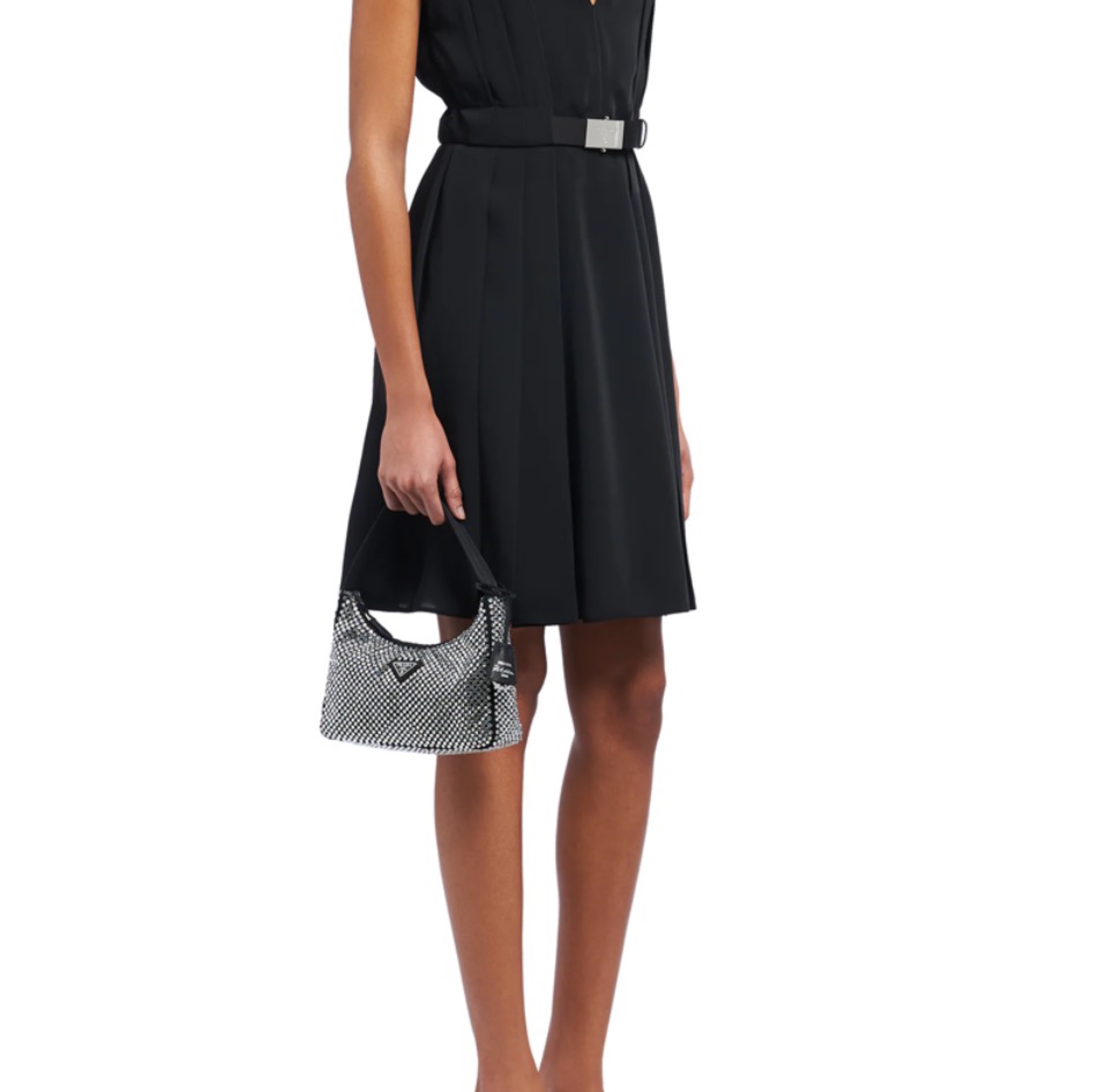 Prada Crystal-embellished Duchesse Satin Hobo Bag/ Multicolor - KAIROO