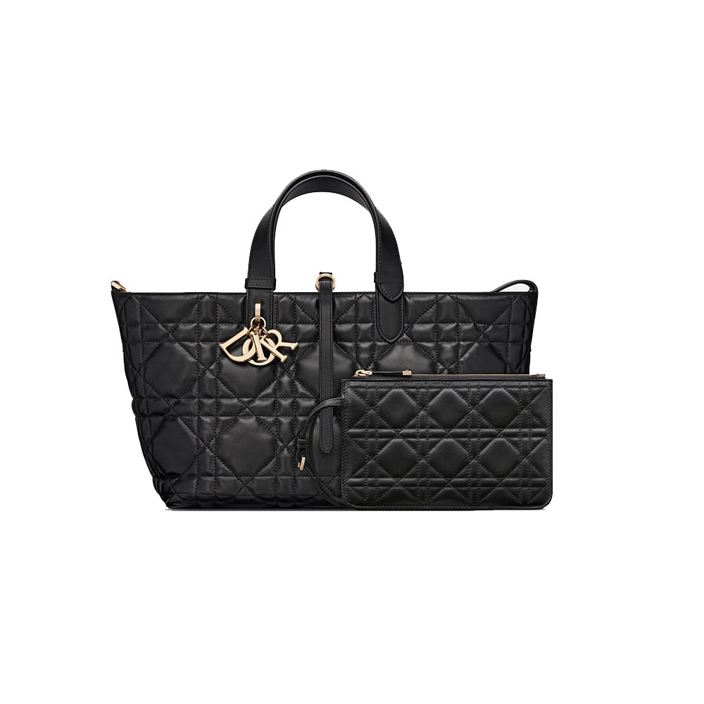 Dior Toujours Cannage Quilted Tote Bag (with Detachable Pouch) - KAIROO