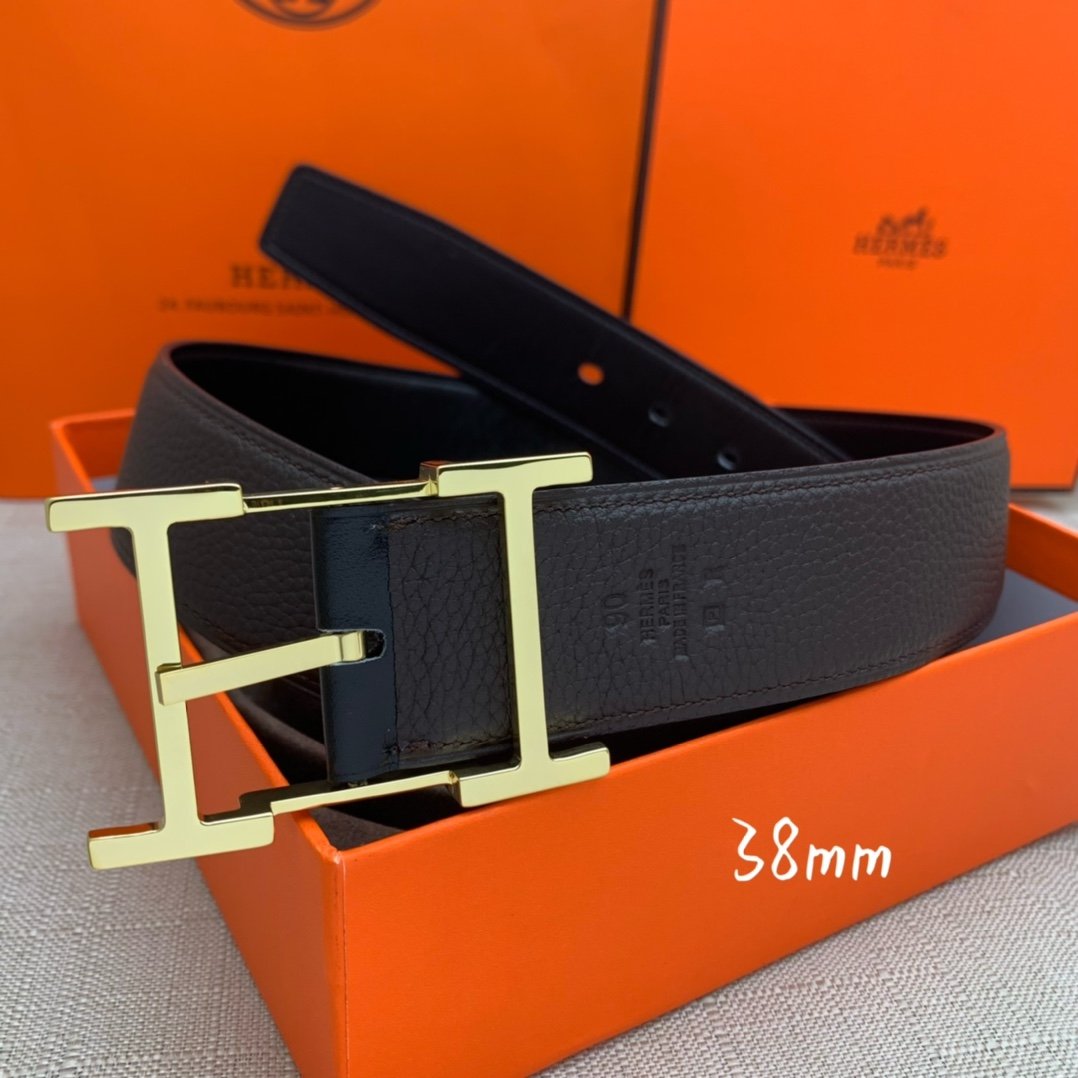 Hermès 38mm Reversible H Belt - KAIROO