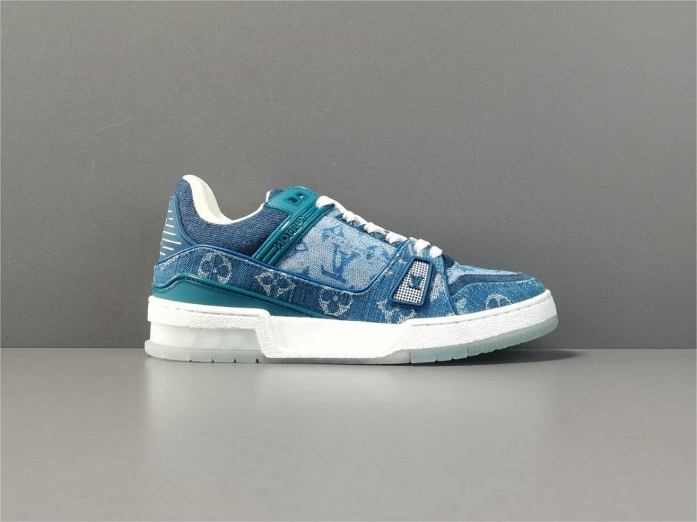 Louis Vuitton LV  Trainer Sneaker Blue - KAIROO
