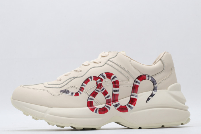 Gucci Rhyton Cartoon Print Vintage Platform Chunky Sneakers/ Snake - KAIROO