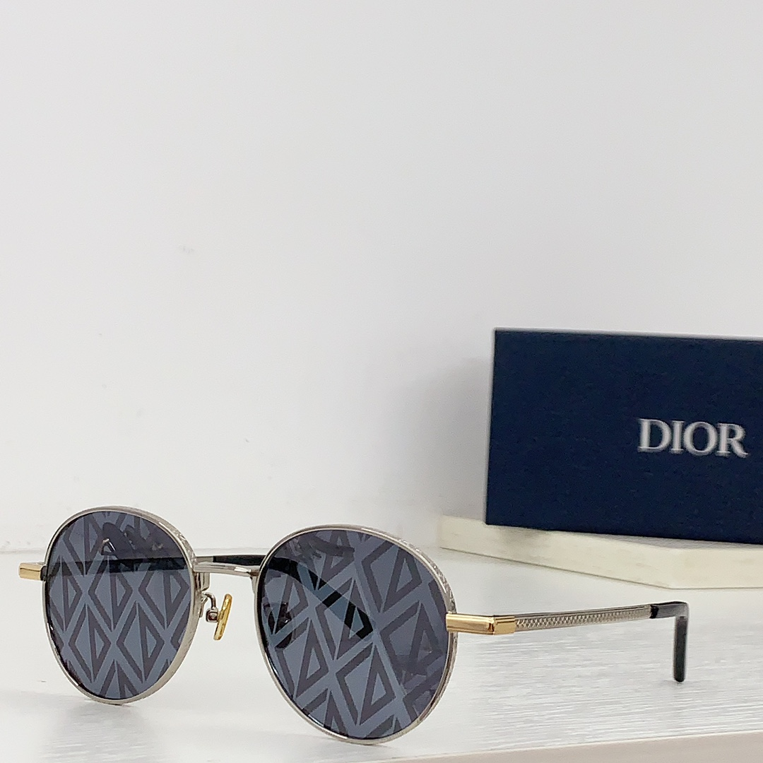 DiorBlackSuit R7U Round Frames Sunglasses Top Quality - KAIROO