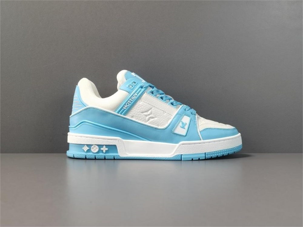 Louis Vuitton LV  Trainer Sneaker blue - KAIROO