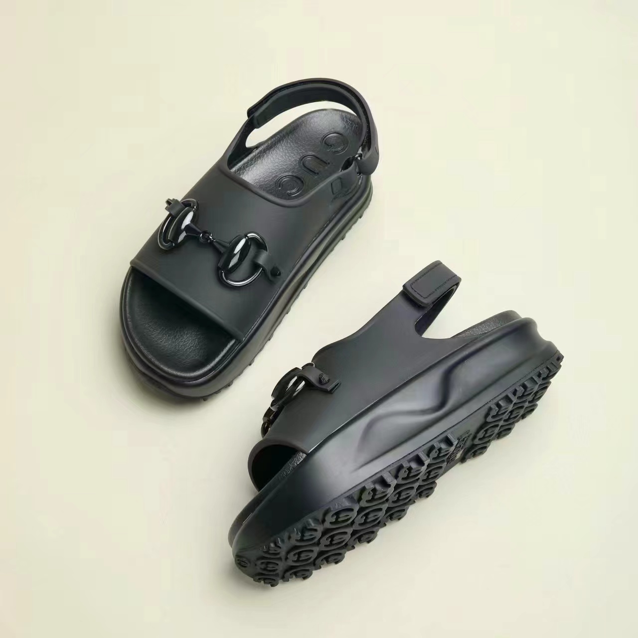 Gucci Horsebit Flatform Rubber Slide Sandal - KAIROO