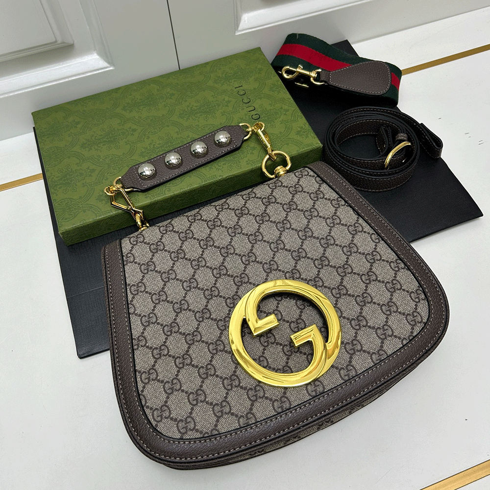 Gucci Blondie GG Supreme Medium Top Handle Bag - KAIROO