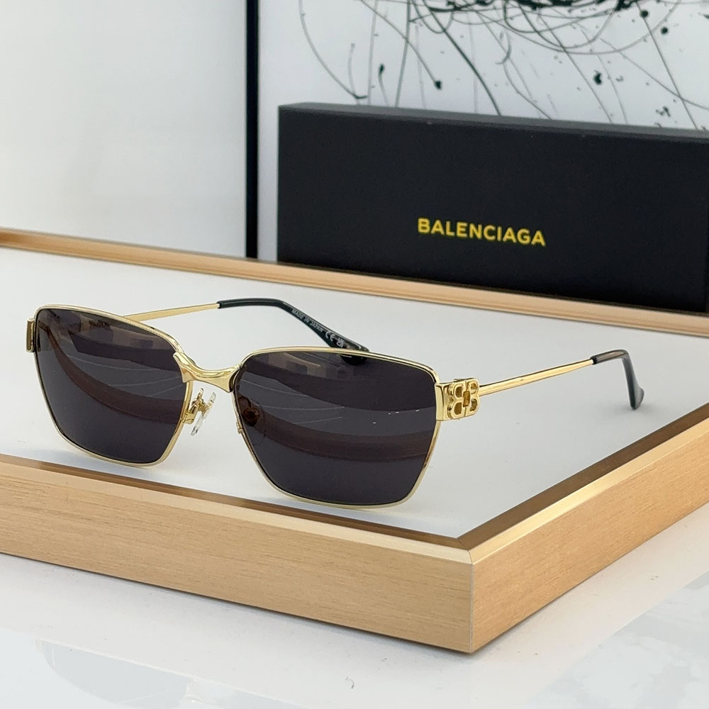 Balenciaga Dynasty Metal Square sunglasses Top quality - KAIROO