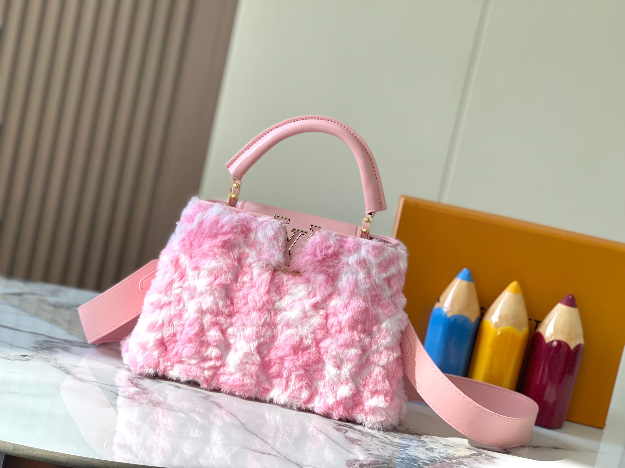 Louis Vuitton LV  Capucines Shearling - KAIROO