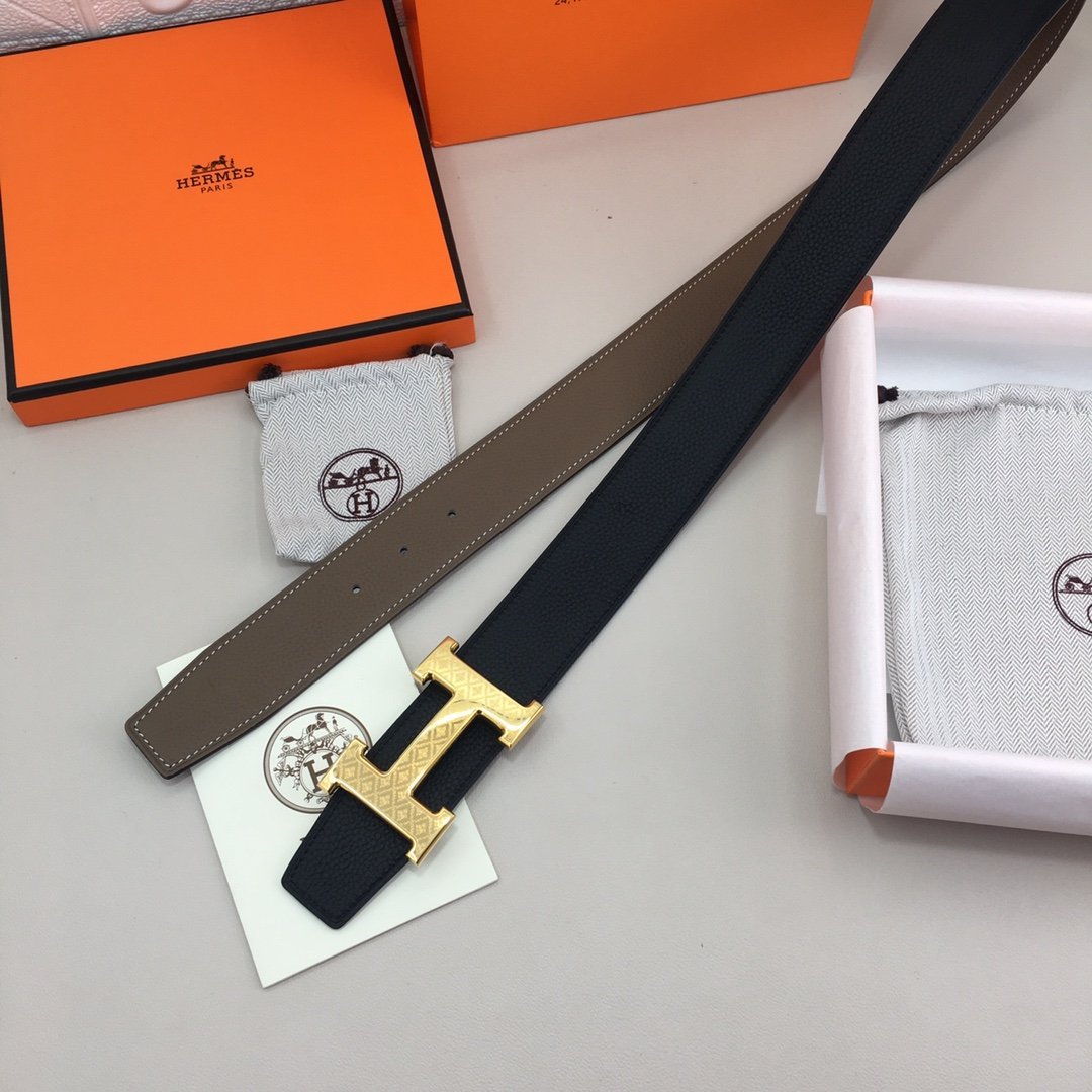 Hermès 38mm Reversible H Belt - KAIROO