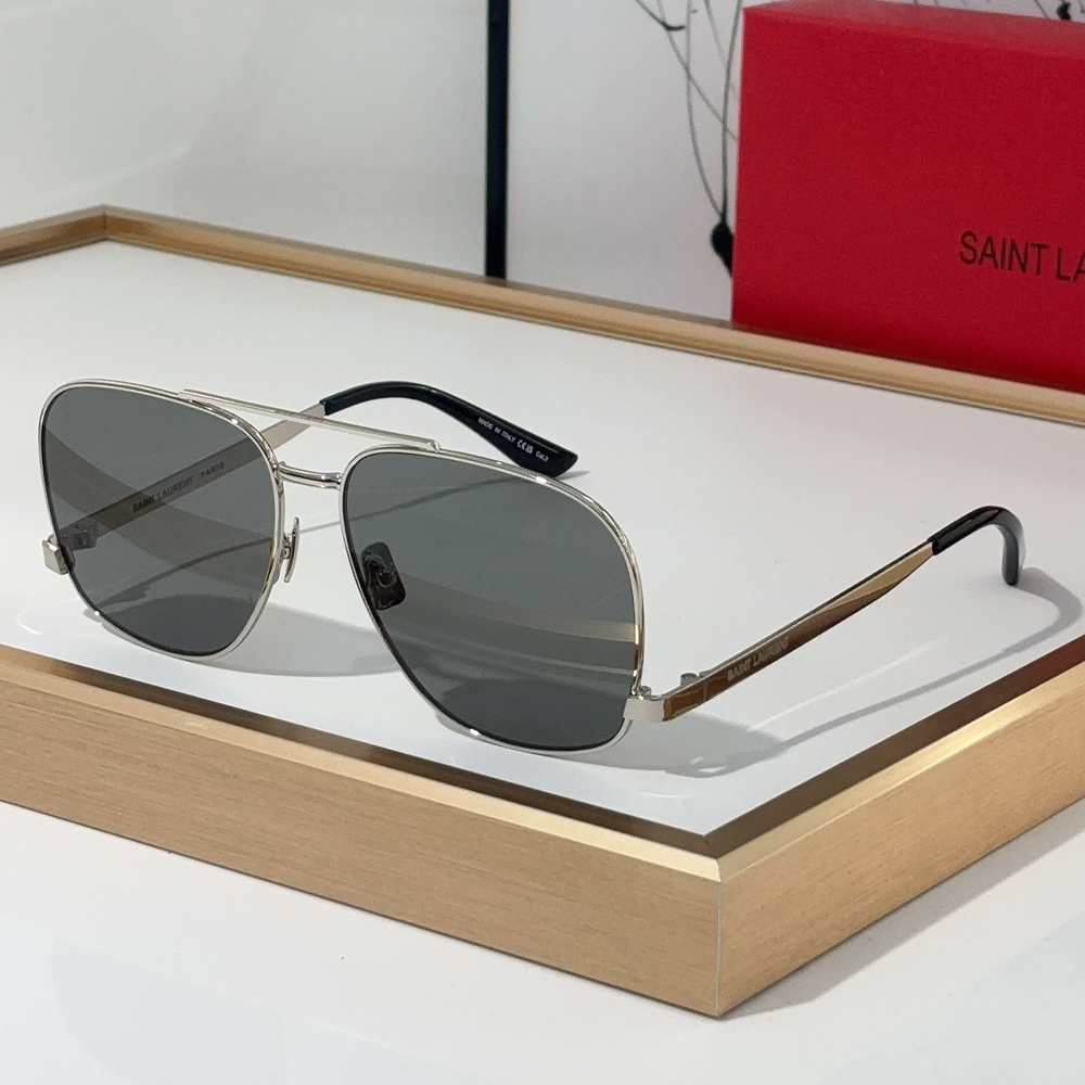 Saint Laurent YSL Metal Oval Sunglasses Top Quality - KAIROO