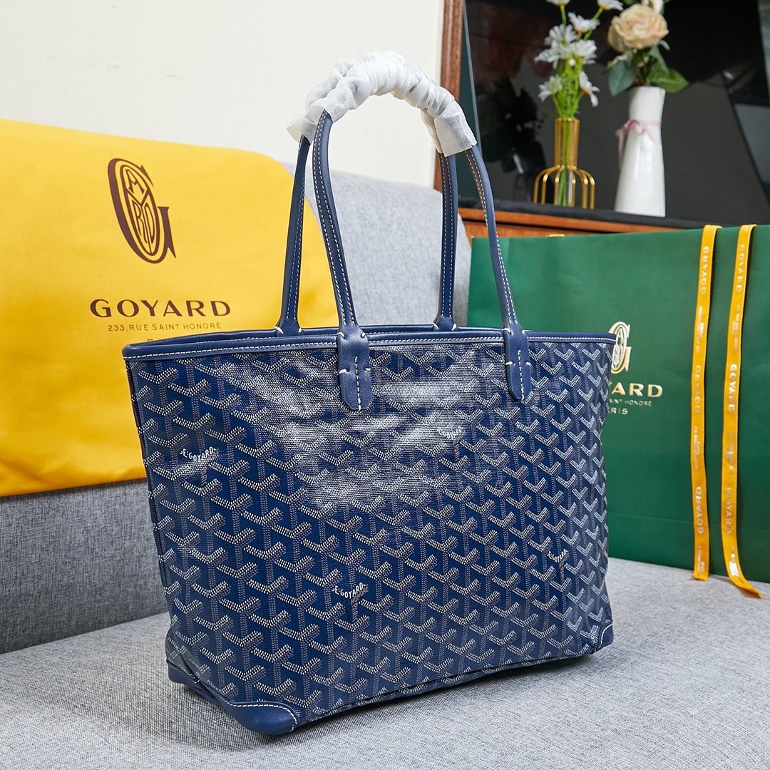 Goyard Saint Louis Tote Bag navy blue - KAIROO