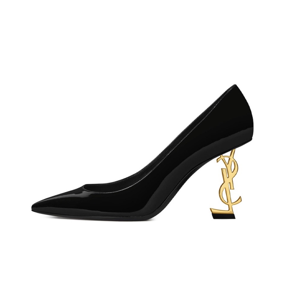 Saint Laurent YSL Logo Heel Pumps - KAIROO