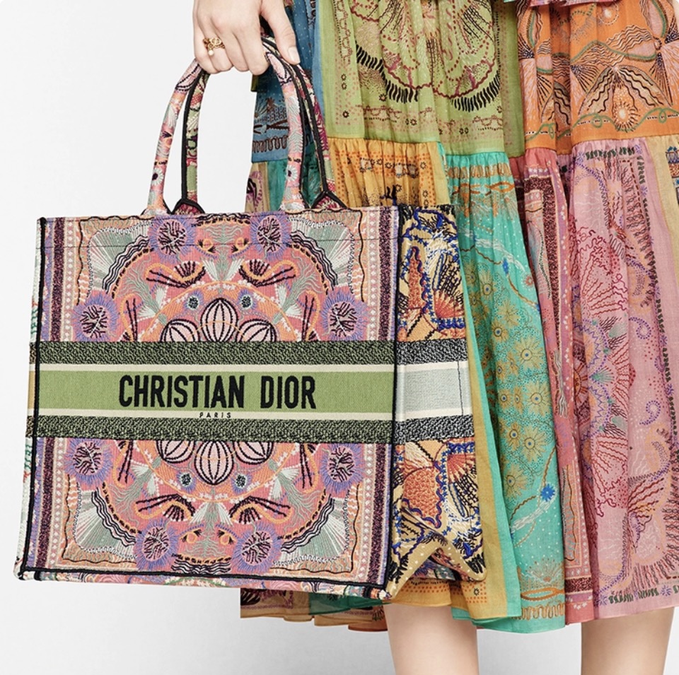 Dior Iconic Fully Embroidered High-Capacity Tote/ Collection - KAIROO