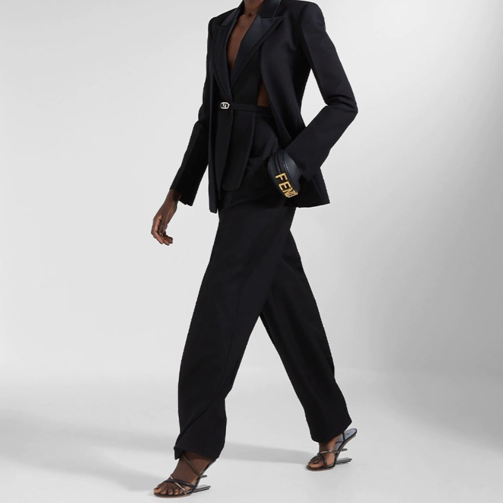 Fendi Fendigraphy Mini&Small Leather Hobo Bag with Gold-tone Logo - KAIROO