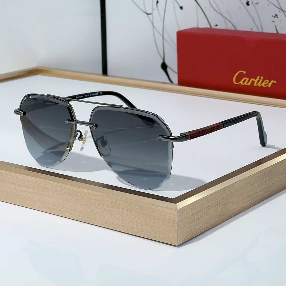 Cartier Color Matching Metal irregularity Sunglasses Top quality - KAIROO