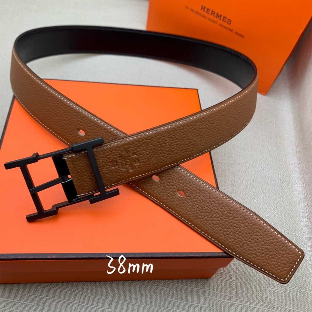 Hermès 38mm Reversible H Belt - KAIROO